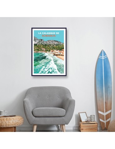 La Calanque de Sormiou – Poster affiche – image encadrée 2
