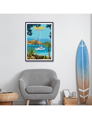 Antibes Jouan-les-pins – Poster affiche – image encadrée 2