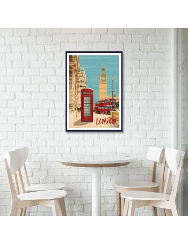 England London – Poster affiche – image encadrée 2