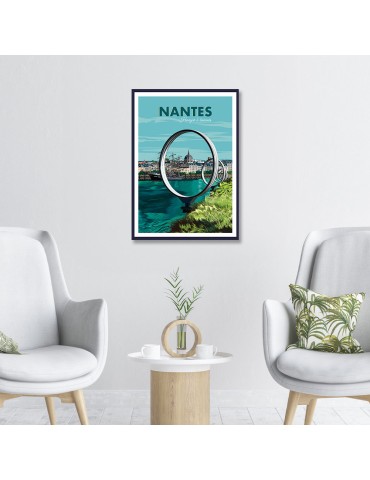 Nantes Hangar à Bananes – Poster affiche – image encadrée 2