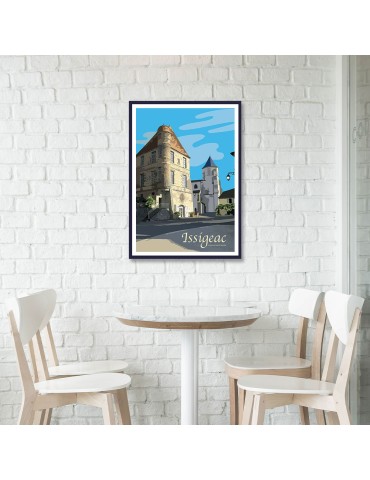 Issigeac Palais des Evêques – Poster affiche – image encadrée 2