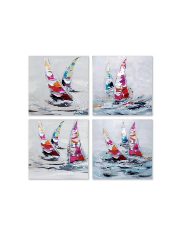 Set de 4 toiles avec métal - 03.2746D