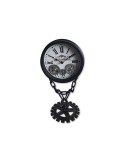 Lot de deux horloges à engrenages avec verre – 08.057 – 21x17x40 cm