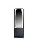 Meuble d'entrée en métal avec miroir – 52.005 – 54x16x160