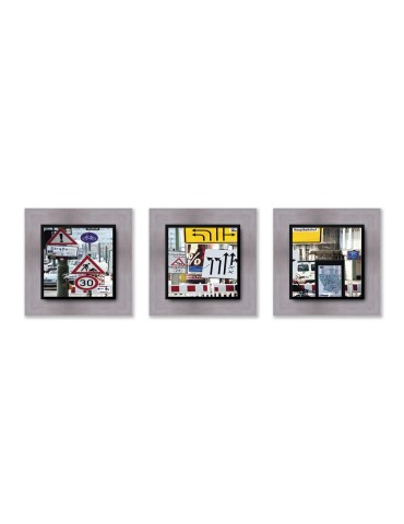 Photographie d'art - Set de 3 encadrements 20x20 cm