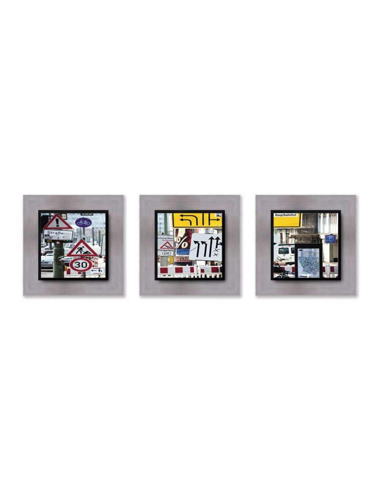 Photographie d'art - Set de 3 encadrements 20x20 cm