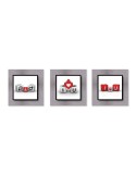 Photographie d'art - Set de 3 encadrements 20x20 cm