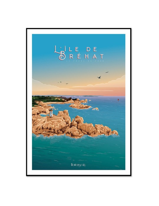 Image encadrée - Hortense - Île de Bréhat