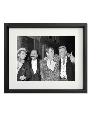 D.Cowl, A.Minski, JP.Belmondo & J.Hallyday– Prestige – image encadrée