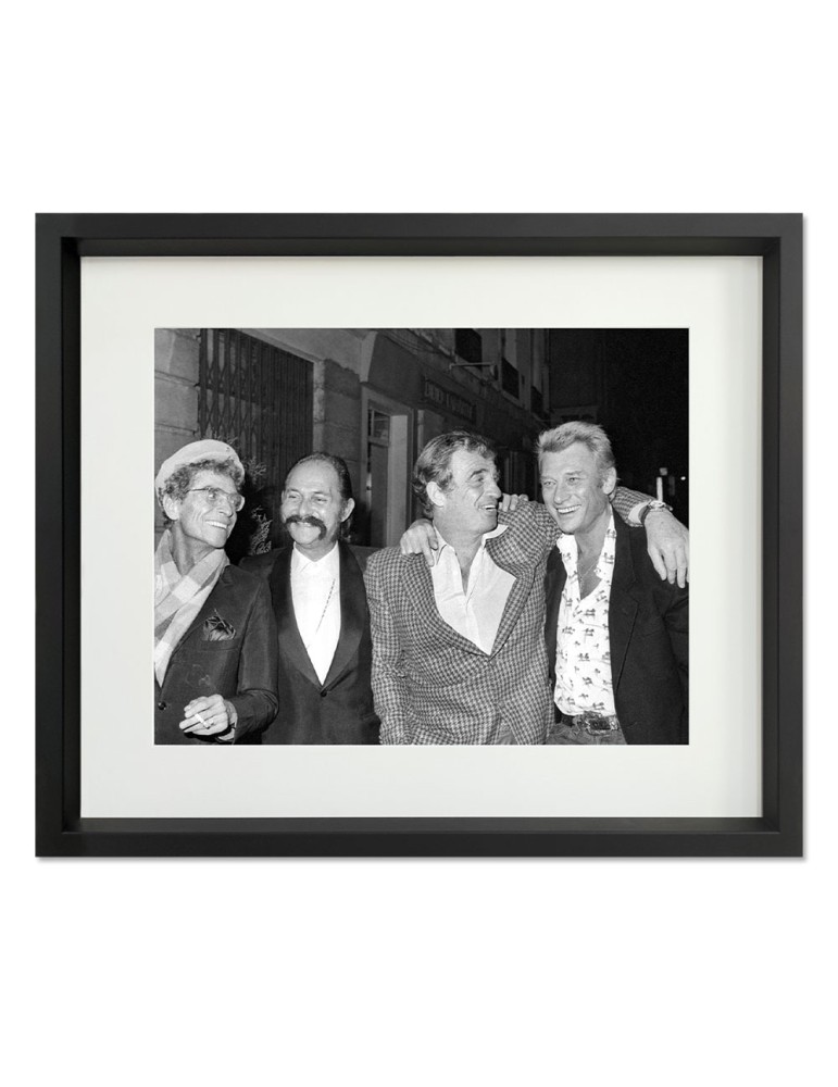 D.Cowl, A.Minski, JP.Belmondo & J.Hallyday– Prestige – image encadrée