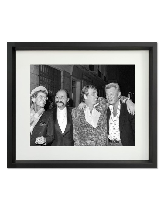 D.Cowl, A.Minski, JP.Belmondo & J.Hallyday– Prestige – image encadrée