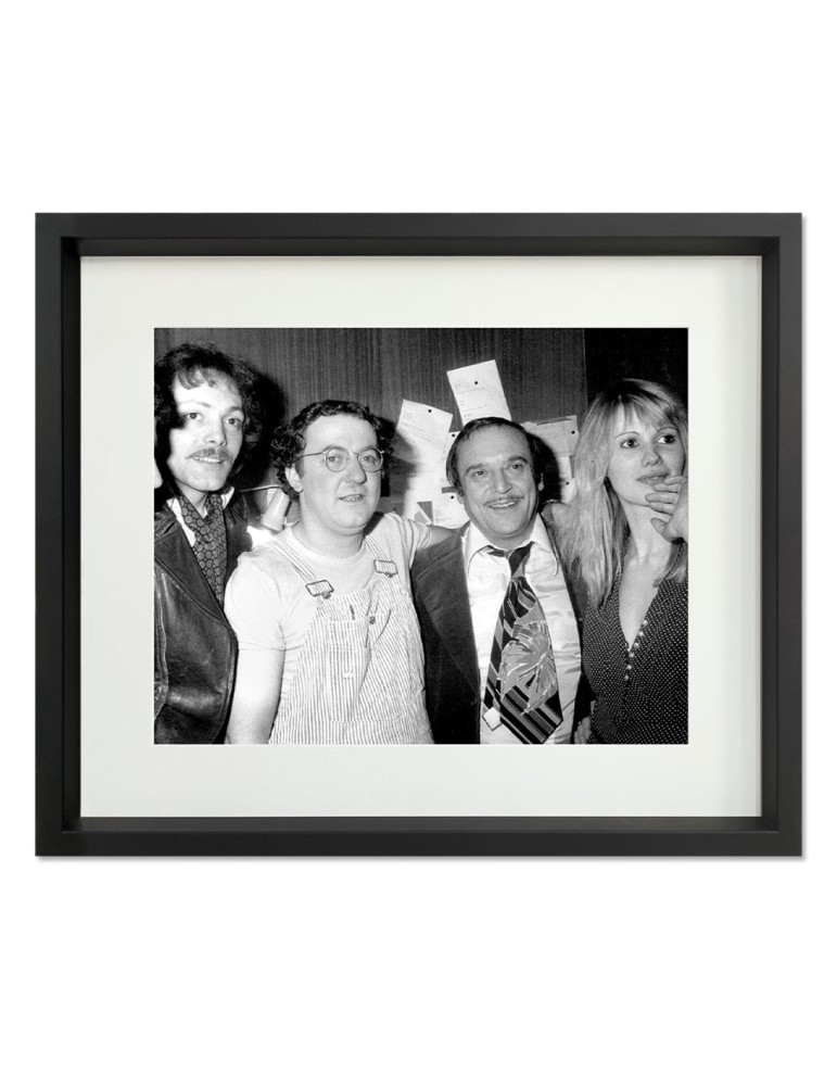 P.Dewaere, Coluche, JM.Thibault & Miou-Miou – Prestige – image encadrée