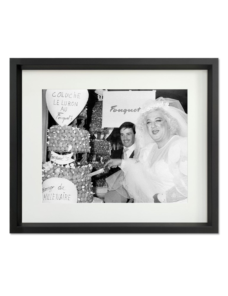 T.Le Luron & Coluche – Prestige – image encadrée