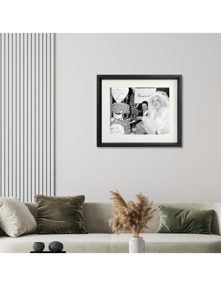 T.Le Luron & Coluche – Prestige – image encadrée