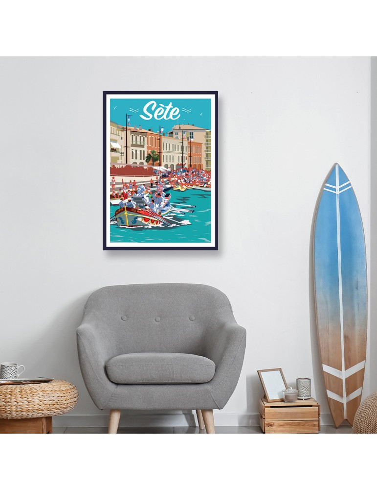 Sète – Poster affiche – image encadrée