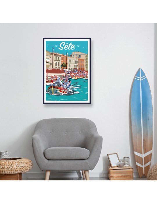 Sète – Poster affiche – image encadrée