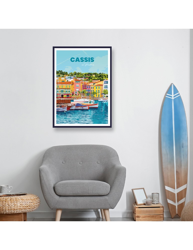 Cassis – Poster affiche – image encadrée