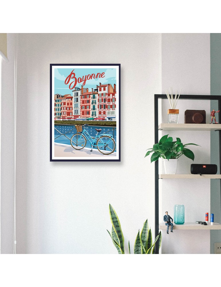 Bayonne 1 – Poster affiche – image encadrée