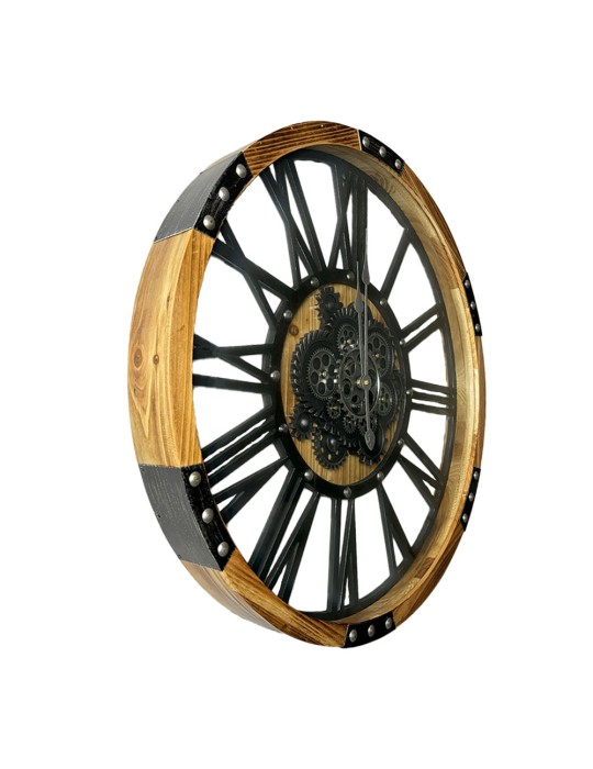 Horloge à engrenages avec verre – 08.023 – Ø 75 cm