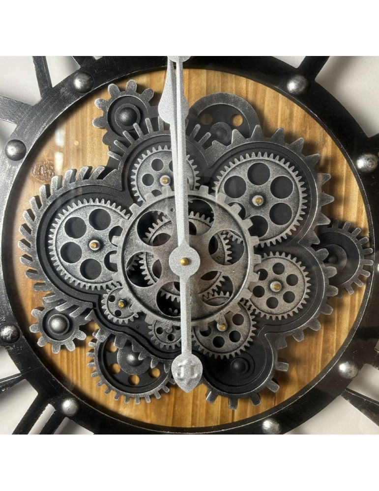 Horloge à engrenages avec verre – 08.023 – Ø 75 cm