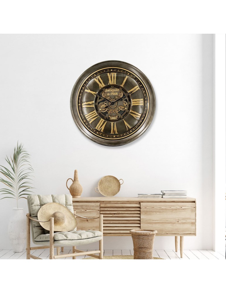 Horloge à engrenages avec verre – 08.084 – Ø 100 cm