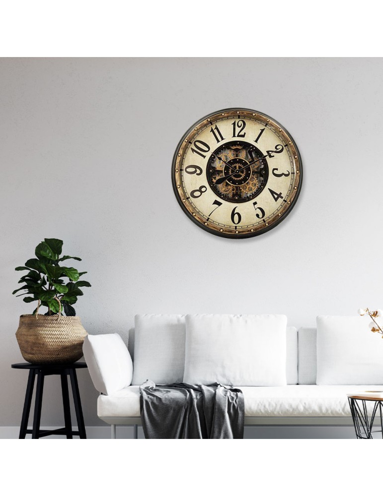 Horloge à engrenages avec verre – 08.086 – Ø 83 cm