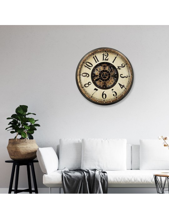 Horloge à engrenages avec verre – 08.086 – Ø 83 cm
