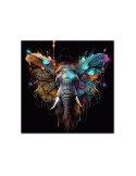 Impression sur verre – Eléphant Color