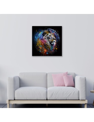 Impression sur verre – Lion Color 2