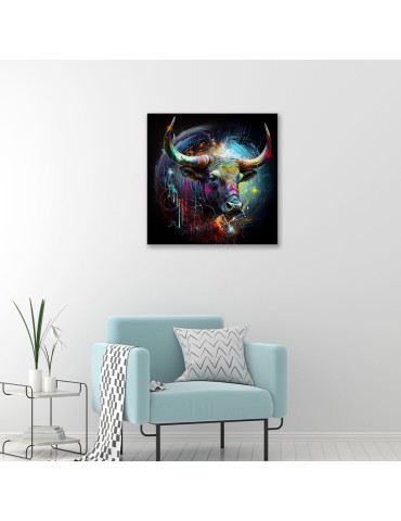 Impression sur verre – Taureau Color 2