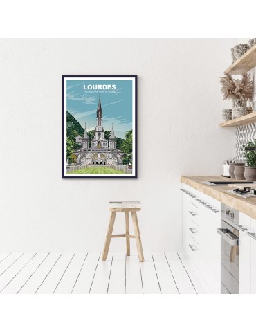 Lourdes – Poster affiche – image encadrée 2