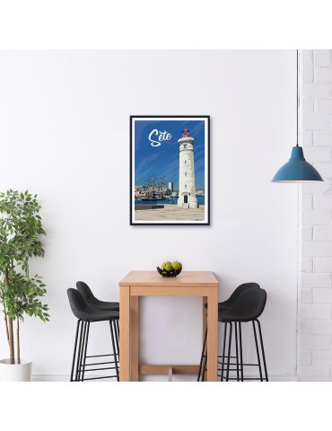 Sète "Le Phare" – Poster affiche – image encadrée 2