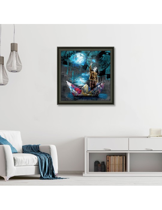 Fille bateau papier – Romaric