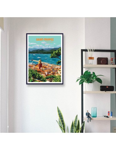 Saint-Tropez – Poster affiche – image encadrée 2