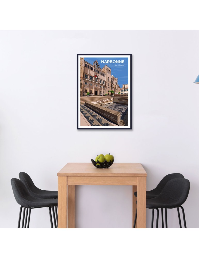 Narbonne – Poster affiche – image encadrée