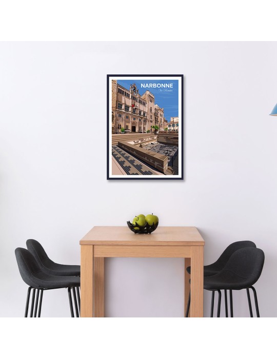 Narbonne – Poster affiche – image encadrée