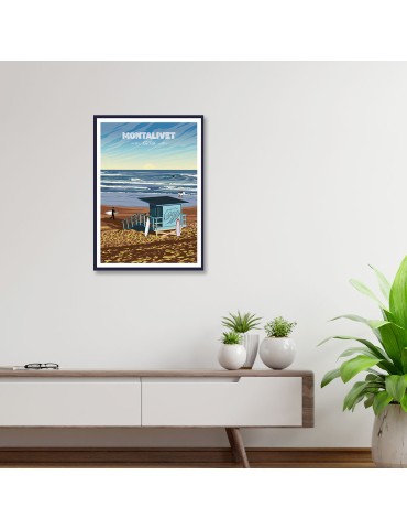 Montalivet – Poster affiche – image encadrée 2
