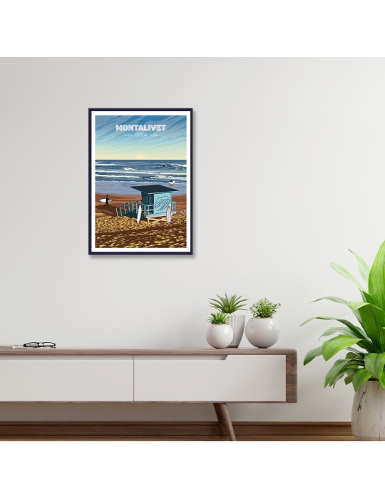 Montalivet – Poster affiche – image encadrée