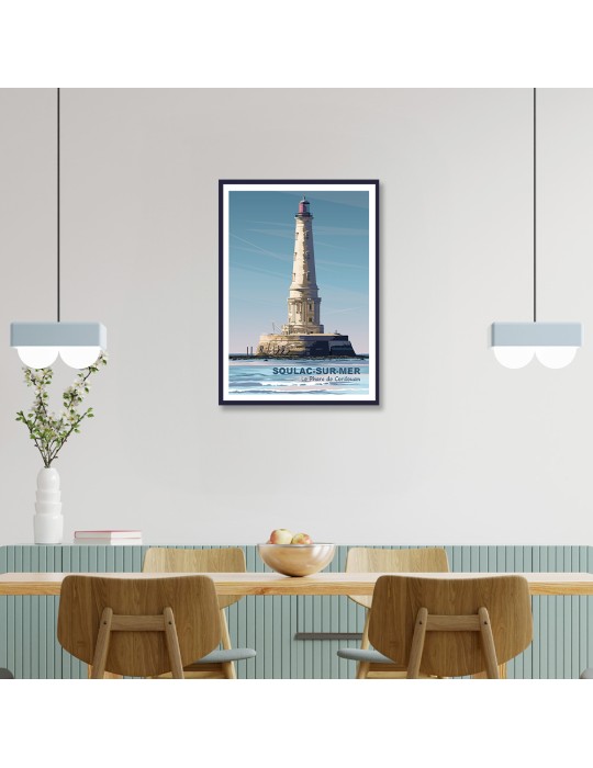 Le Phare de Cordouan – Poster affiche – image encadrée