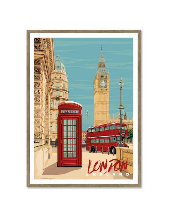 England London – Poster affiche – image encadrée