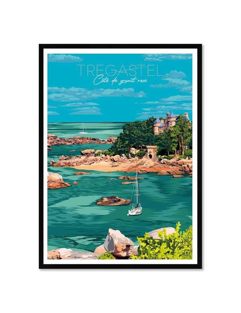 Trégastel – Poster affiche – image encadrée