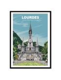 Lourdes – Poster affiche – image encadrée