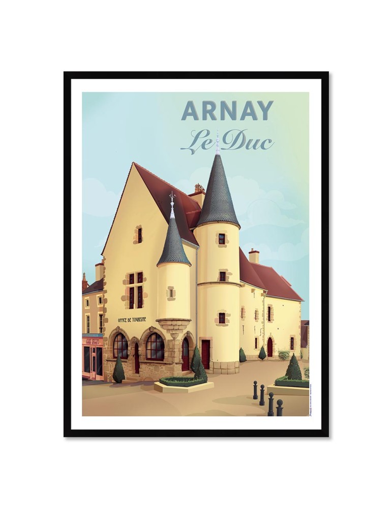Arnay Le Duc – Poster affiche – image encadrée