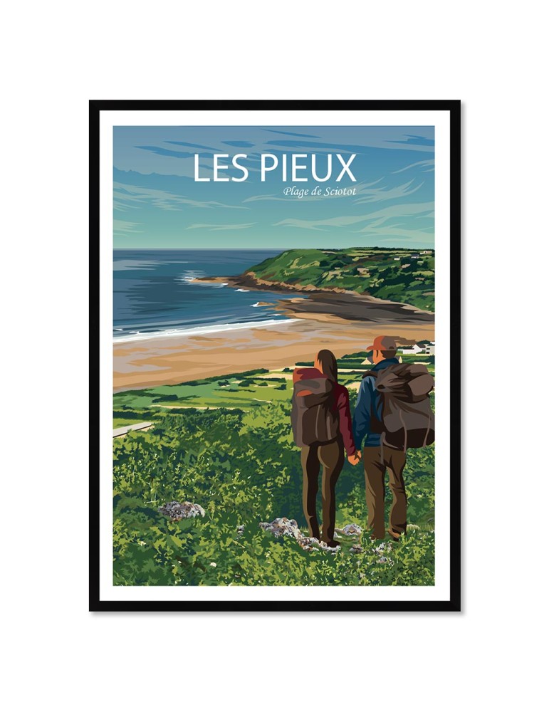 Les Pieux Randonneurs – Poster affiche – image encadrée