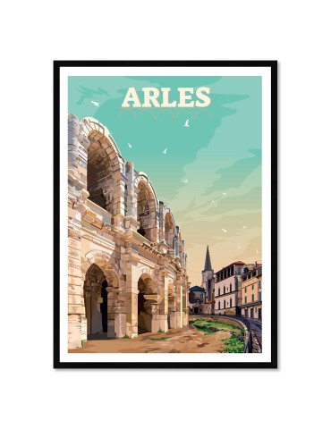Arles – Poster affiche – image encadrée
