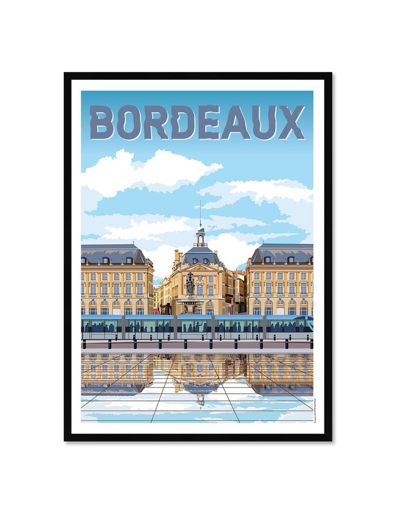 Bordeaux 1 – Poster affiche – image encadrée