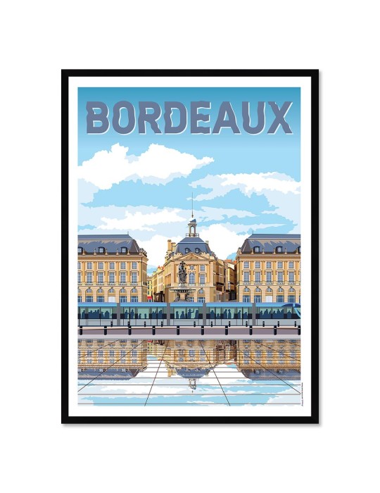 Bordeaux 1 – Poster affiche – image encadrée