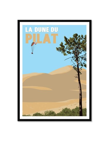 Dune du Pilat – Poster affiche – image encadrée
