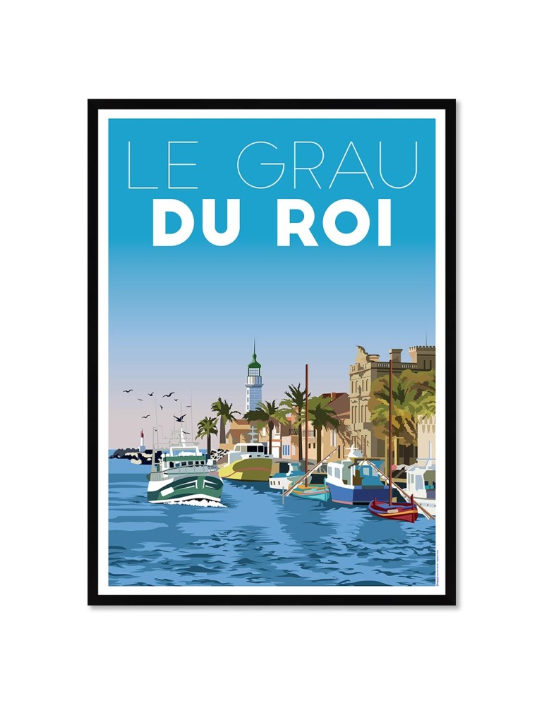 Grau-du-Roi – Poster affiche – image encadrée