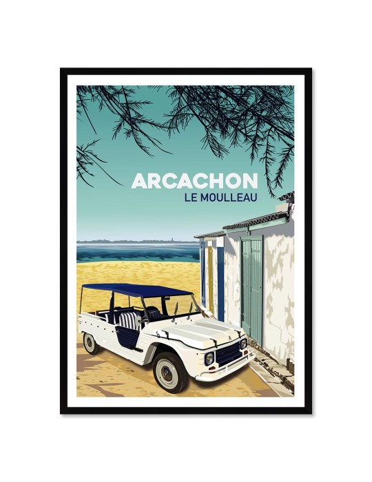 Le Moulleau – Poster affiche – image encadrée